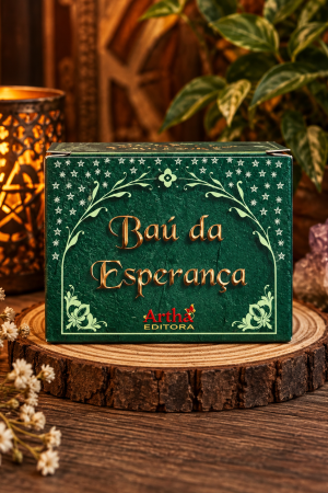 Caixa Baú da Esperança com 64 mensagens motivacionais da Artha Editora
