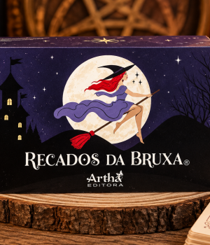 Caixa Recados da Bruxa com 64 mensagens da Artha Editora