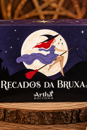 Caixa Recados da Bruxa com 64 mensagens da Artha Editora
